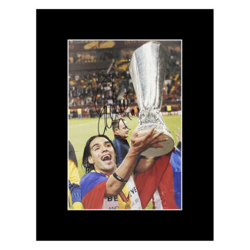 Signed Radamel Falcao Photo Display - Europa League Winner 2012