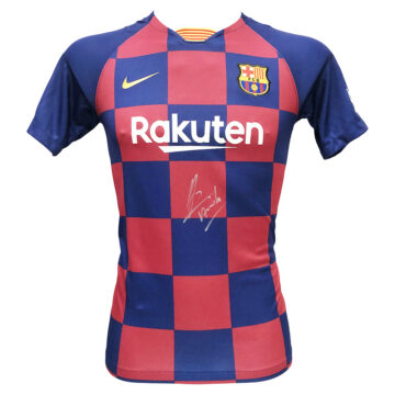 Signed Javier Saviola Shirt - Barcelona Icon Jersey