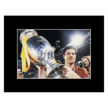 Signed Xabi Alonso Photo Display – Euro 2008 Winner