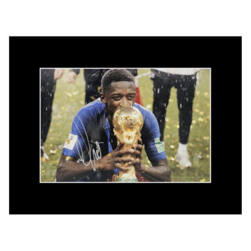 Signed Ousmane Dembele Photo Display - World Cup Winner 2018