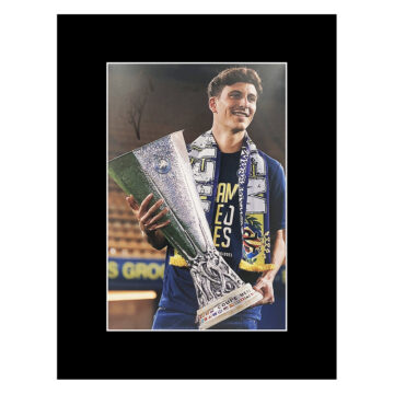 Signed Pau Torres Photo Display - Europa League Winner 2021