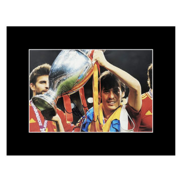 Signed David Silva Photo Display - Spain Icon