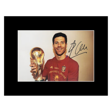 Xabi Alonso Signed Photo Display - World Cup Winner 2010