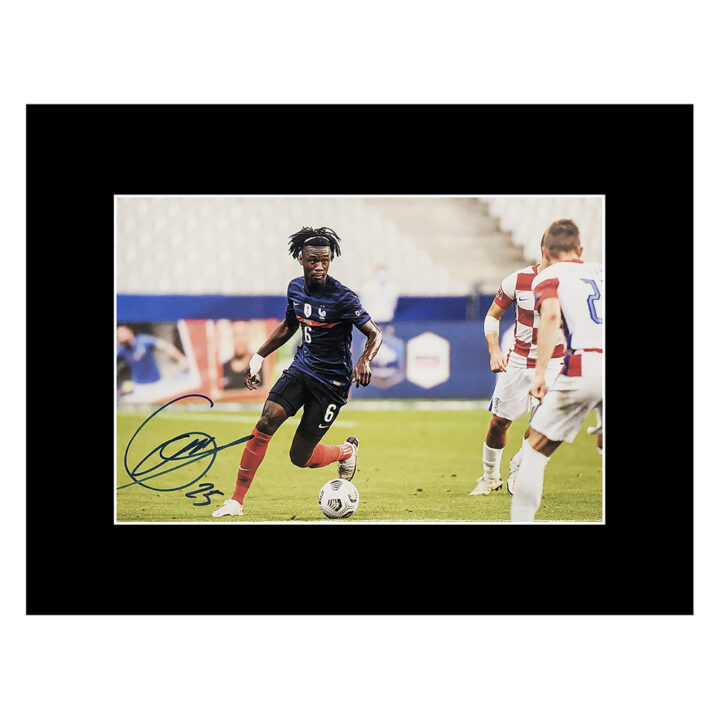 Signed Eduardo Camavinga Photo Display - France Icon