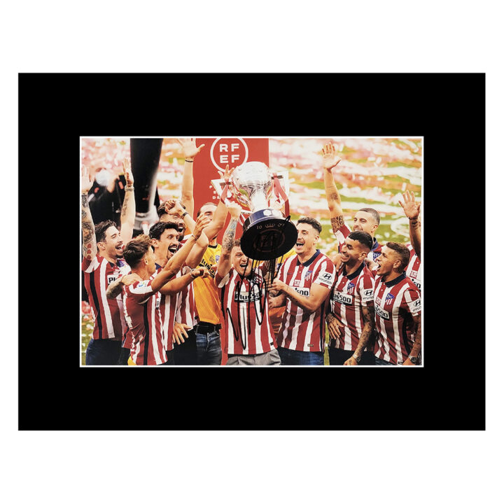 Signed Kieran Trippier Photo Display - Atletico Madrid 2021 Winner