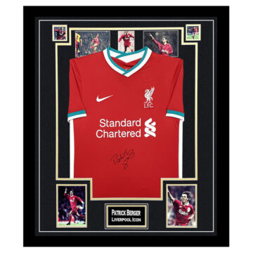 Signed Patrick Berger Shirt Framed - Liverpool Icon