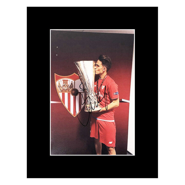 Signed Denis Suarez Photo Display - Europa League Winner 2015