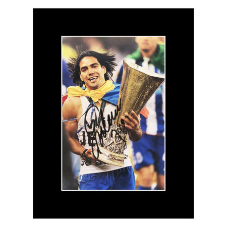 Signed Radamel Falcao Photo Display - Europa League Winner 2011