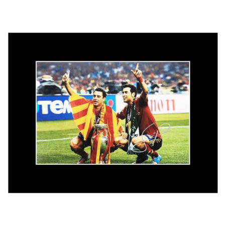 Signed Sergio Busquets Photo Display - Euro 2012 Winner