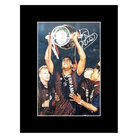 Patrick Kluivert Signed Photo Display - Champions League Winner 1995