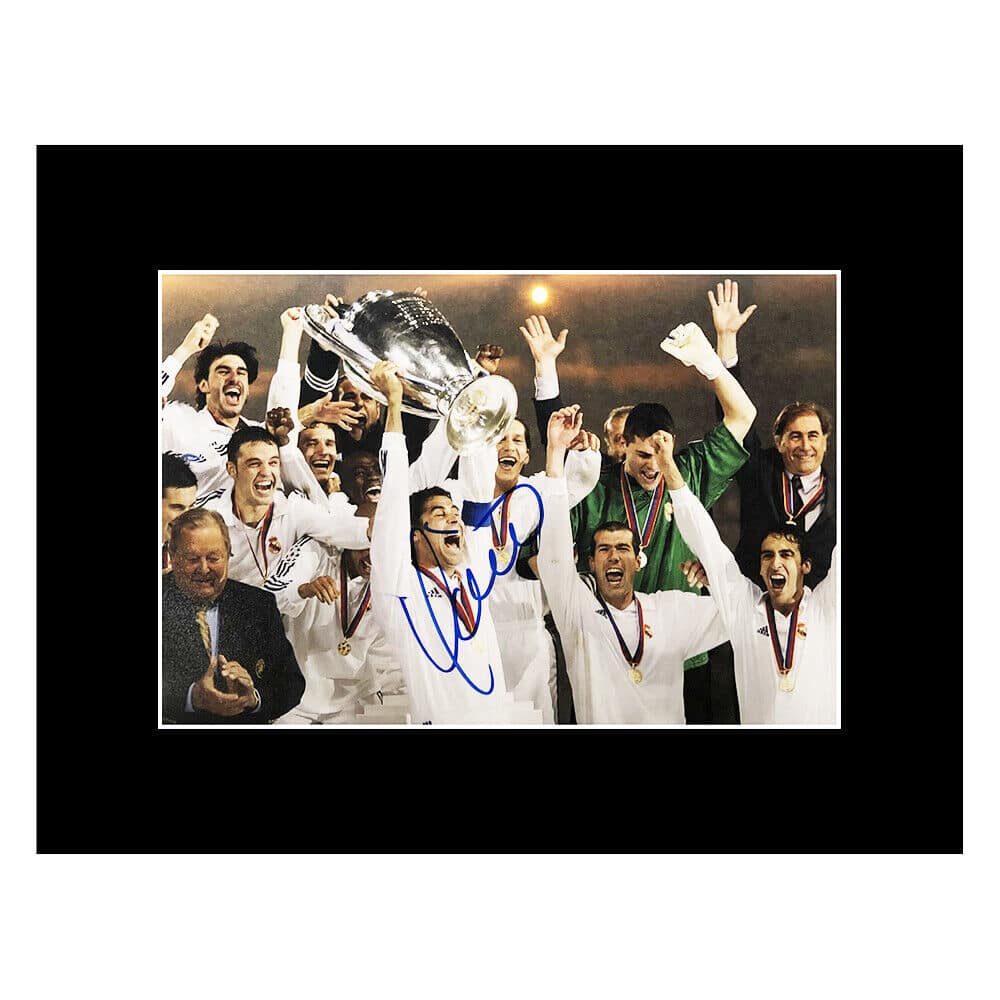 Signed Fernando Hierro Photo Display - Champions League Winner 2002