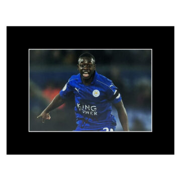 Signed Nampalys Mendy Photo Display - Leicester City Icon