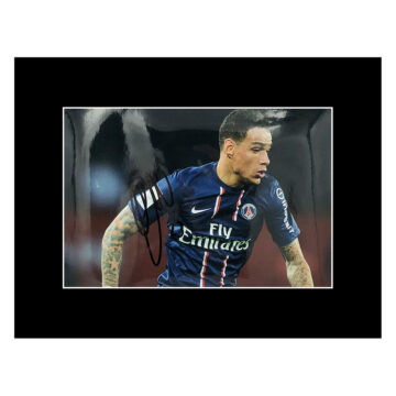 Signed Gregory Van Der Wiel Photo Display - PSG Icon