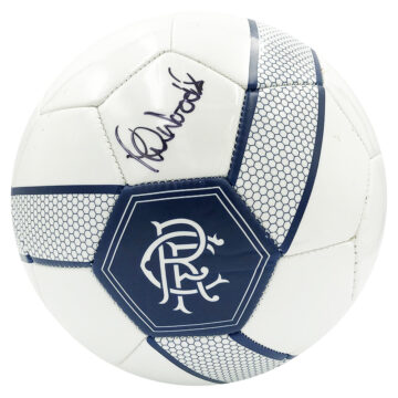 Signed Chris Woods Football - Rangers Icon Autograph