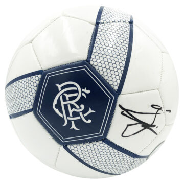 Signed John Souttar Football - Rangers Autograph