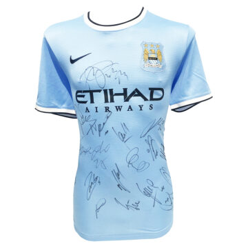 Signed Manchester City Shirt - Premier League Winners Jersey 2014