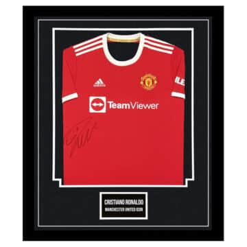 Signed Cristiano Ronaldo Shirt Framed - Manchester United Icon Jersey