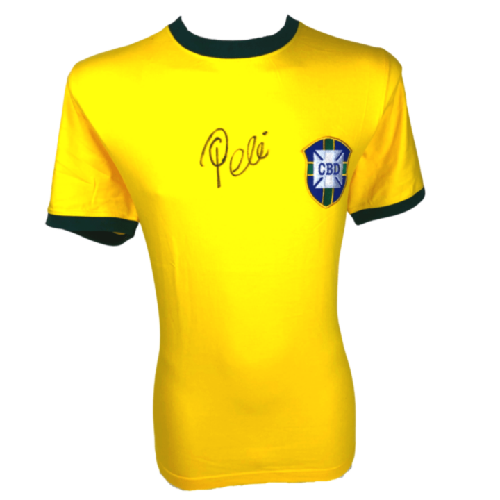 Signed Pele Shirt - World Cup Winner 1970 Autograph