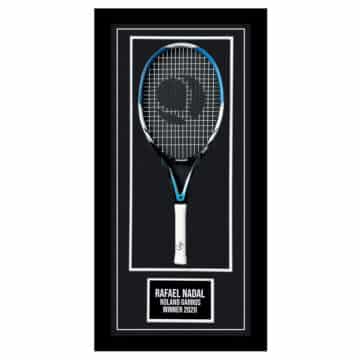 Signed Rafael Nadal Framed Racket - Roland Garros Winner 2020 Autograph