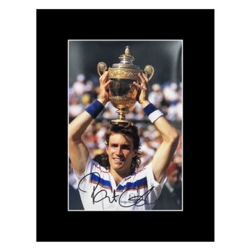 Signed Pat Cash Photo Display - 16x12 Wimbledon Winner 1987