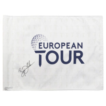 Signed Bryson DeChambeau Pin Flag - European Tour Icon Autograph