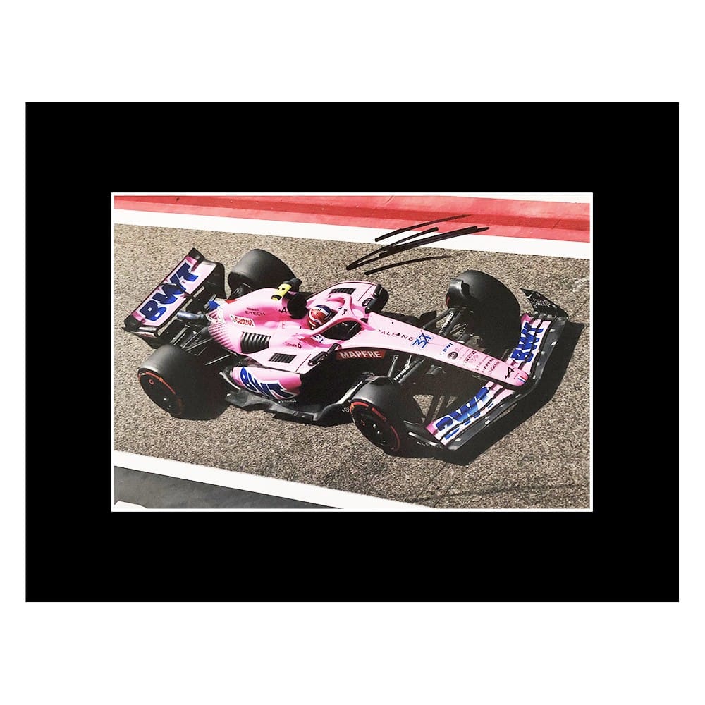 Esteban Ocon Signed Photo Display - 16x12 Alpine Autograph 2022