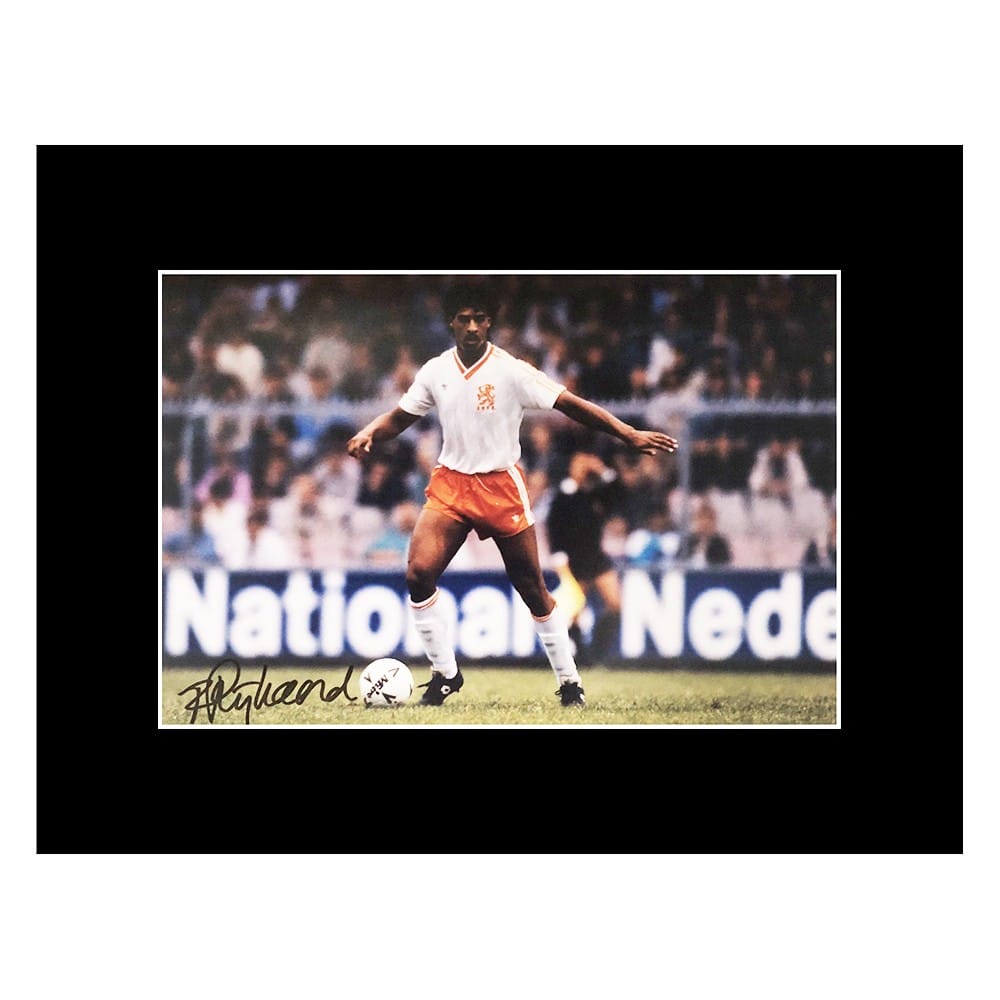 Frank Rijkaard Signed Photo Display - 16x12 Holland Icon Autograph