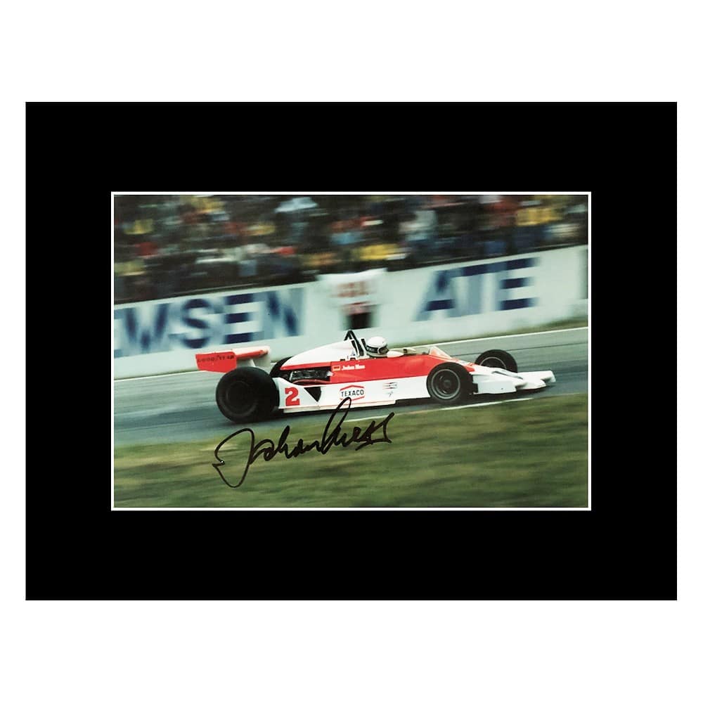 Jochen Mass Signed Photo Display - 16x12 Formula 1 Autograph