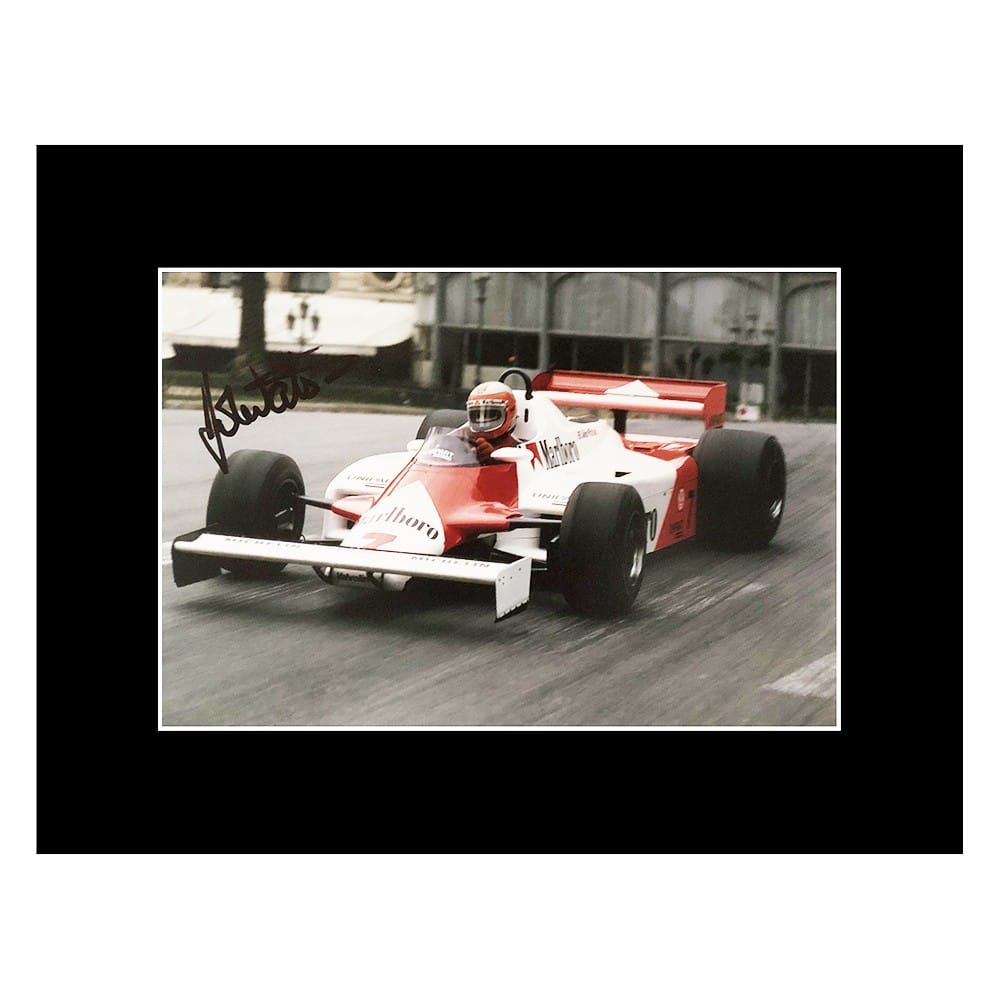 John Watson Signed Photo Display - 16x12 Formula 1 Autograph