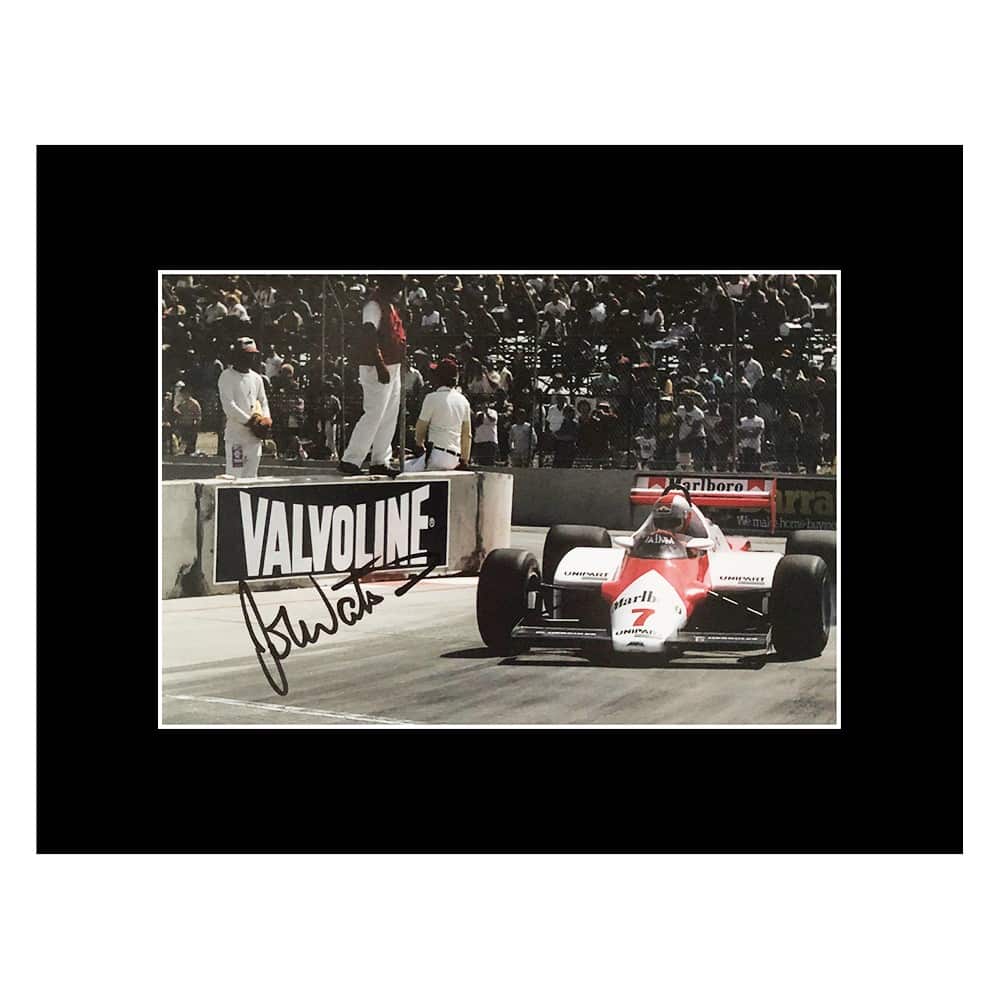 John Watson Signed Photo Display - 16x12 McLaren Icon Autograph