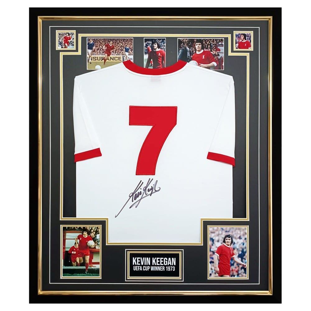 Signed Kevin Keegan Shirt Framed - UEFA Cup Winner 1973 Jersey