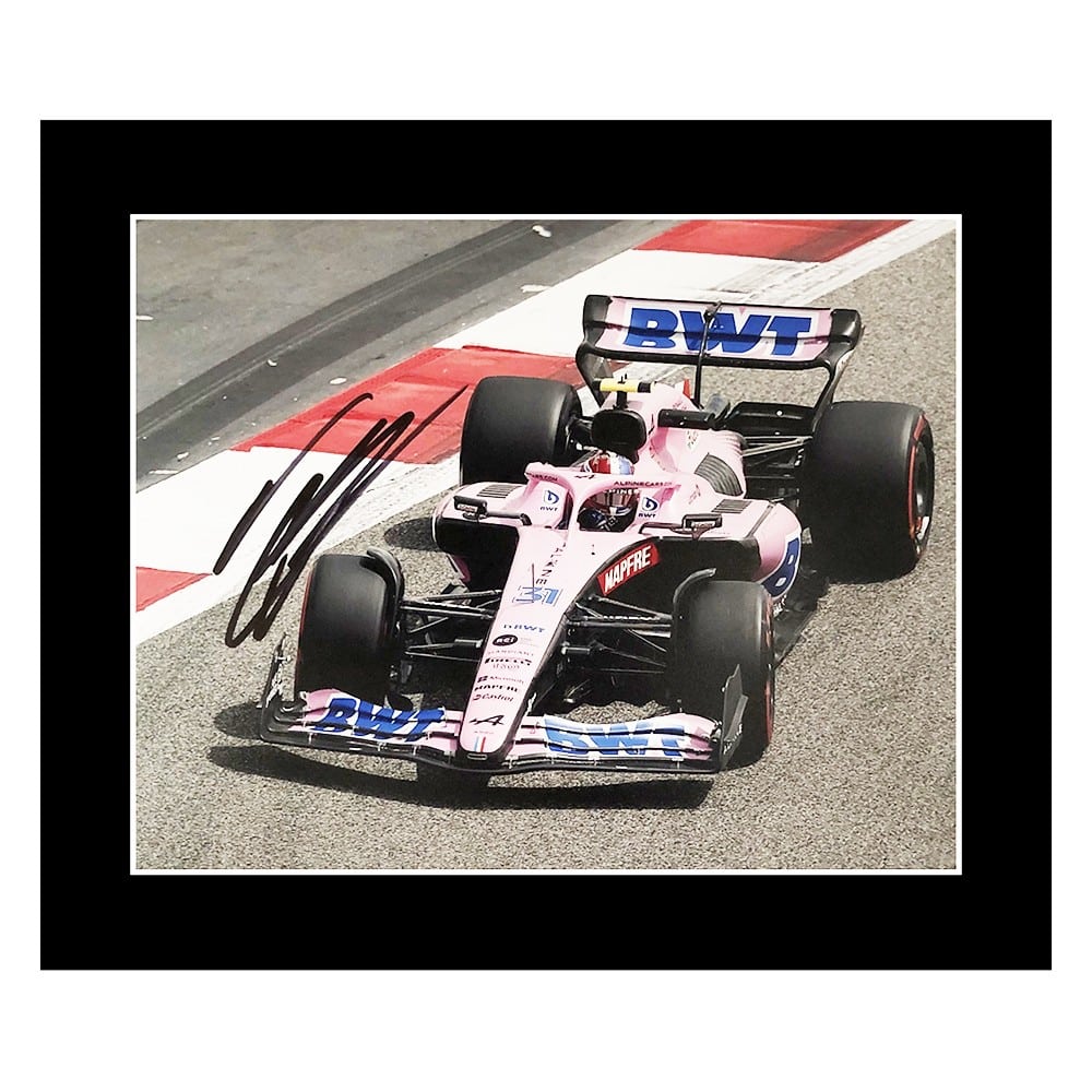 Signed Esteban Ocon Photo Display - 12x10 Formula One Autograph