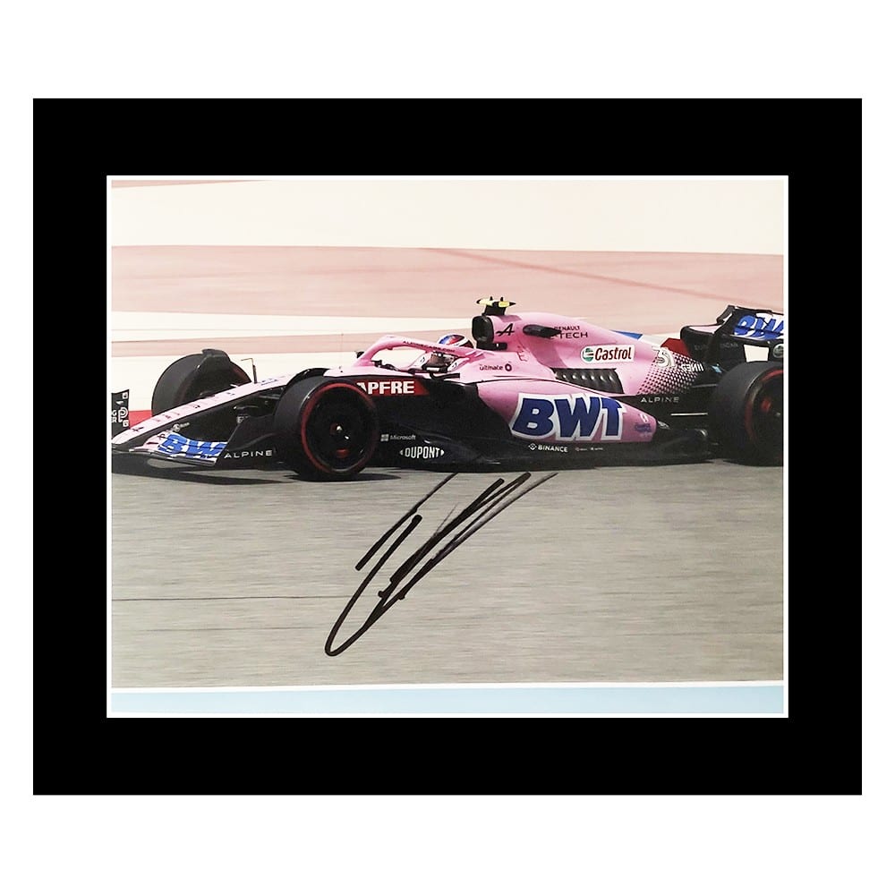 Signed Esteban Ocon Photo Display - 12x10 Formula One Icon