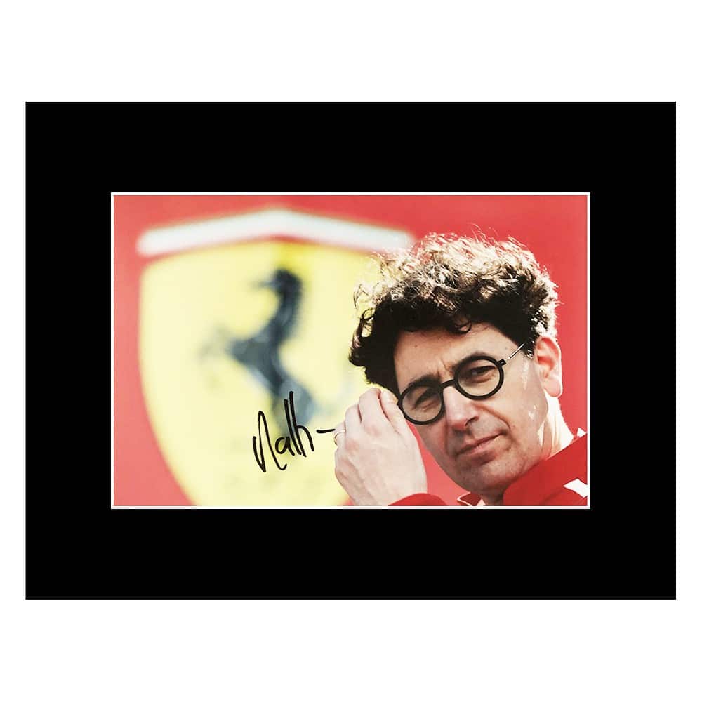 Signed Mattia Binotto Photo Display - 16x12 Formula 1 Icon.