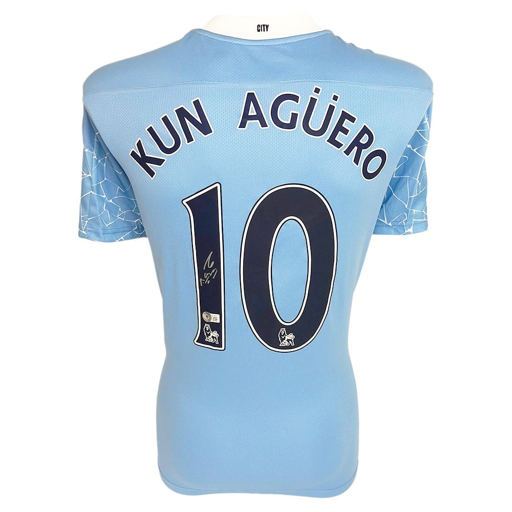 Signed Sergio Aguero Shirt - Premier League Winner 2021