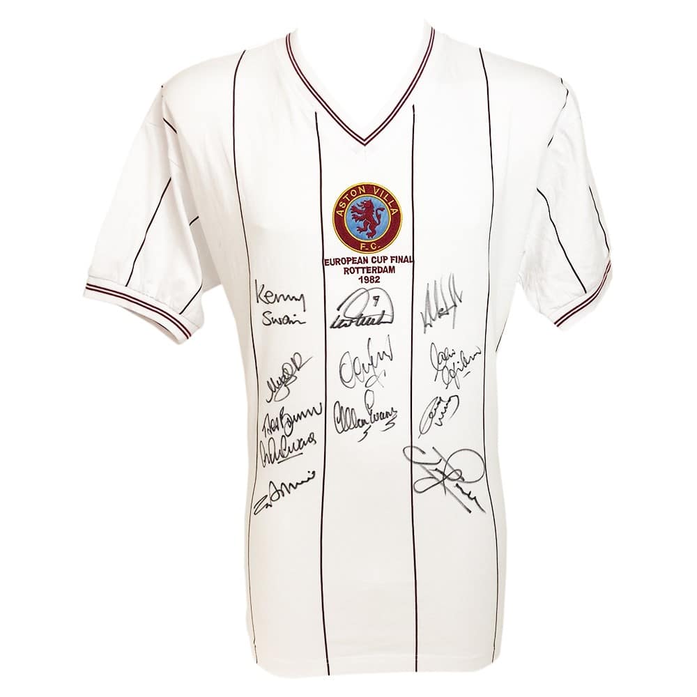 Signed Aston Villa Shirt - European Cup Winners 1982