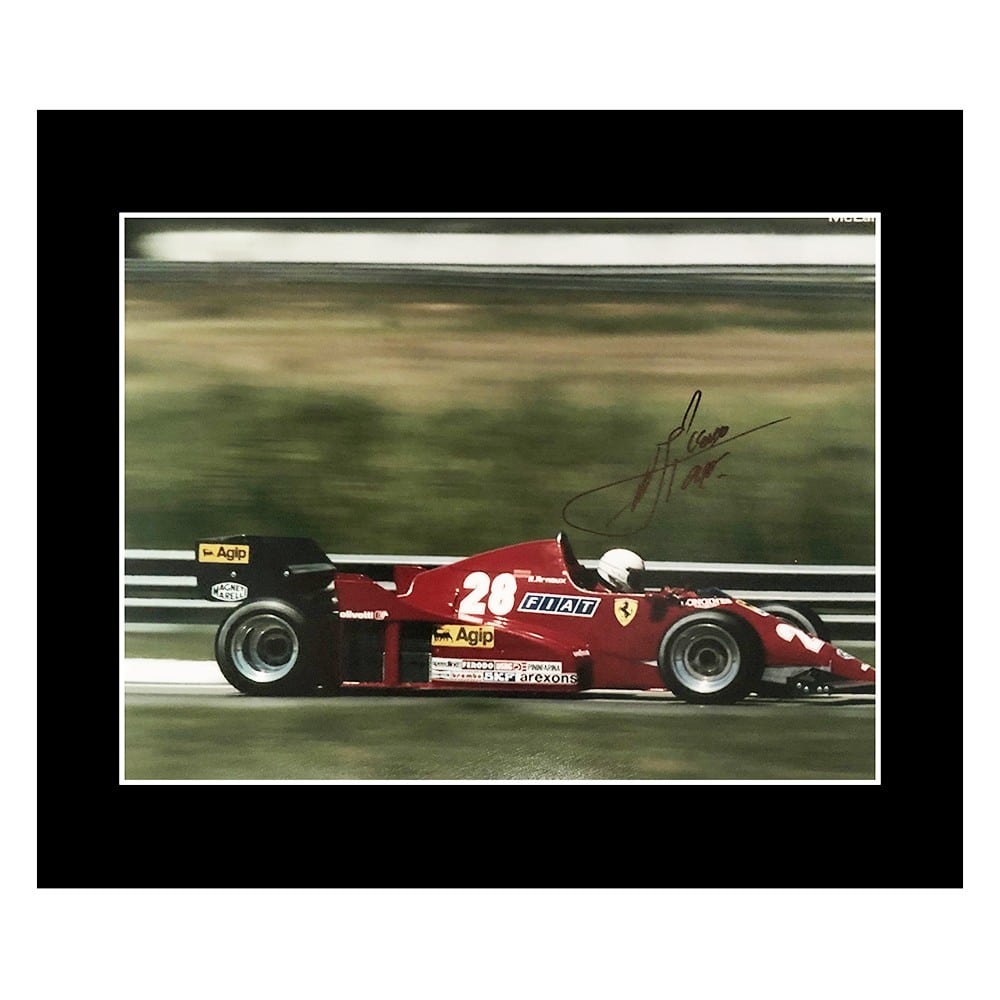 Signed Rene Arnoux Photo Display - 10x8 Formula 1 Icon Autograph