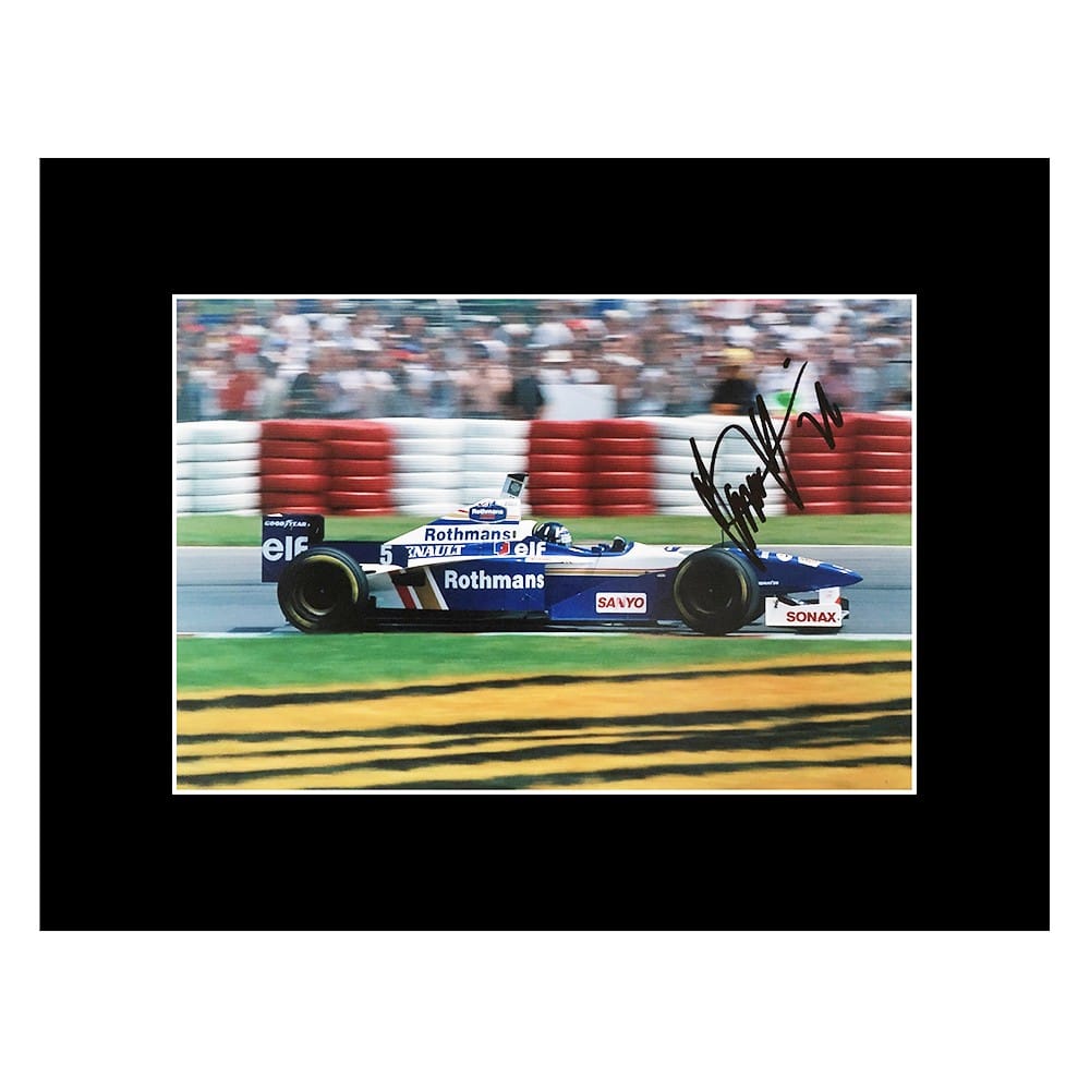 Signed Damon Hill Photo Display - 16x12 Formula 1 Icon Autograph