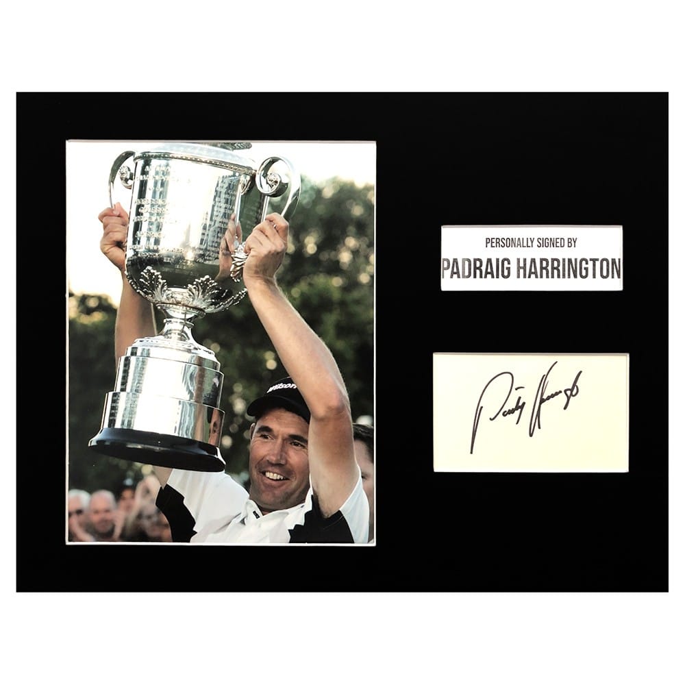 Signed Padraig Harrington Photo Display - 16x12 PGA Championship Winner 2008