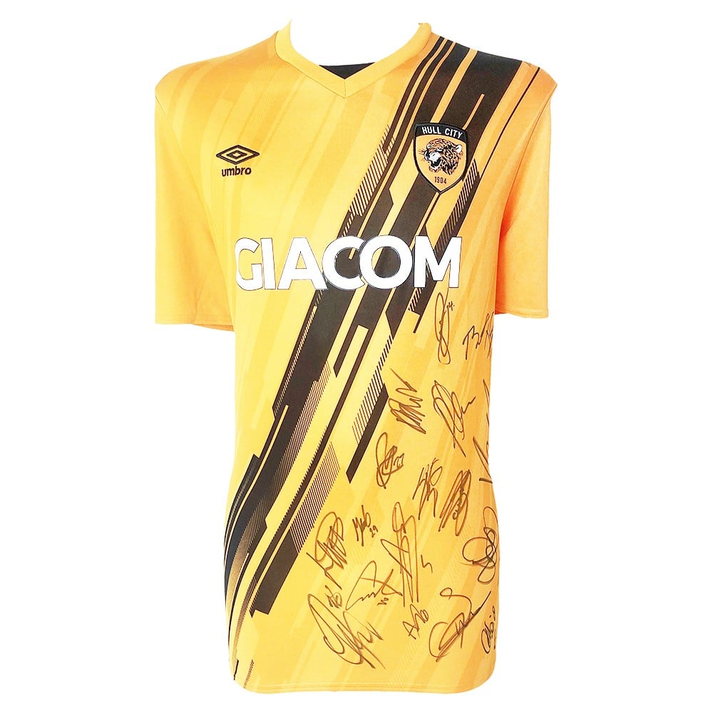 Signed Hull City Shirt - Championship Squad Jersey