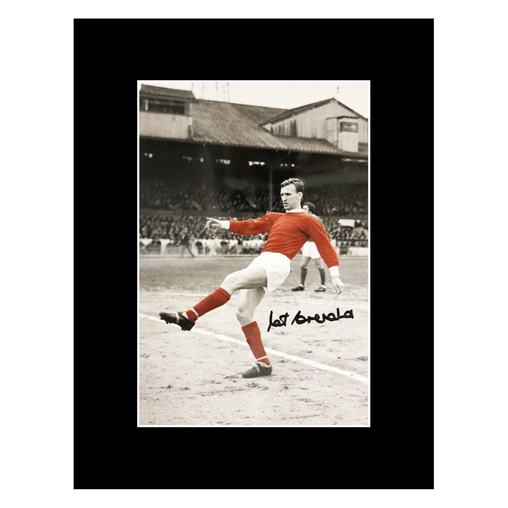 Signed Pat Crerand Photo Display - 16x12 Manchester United Icon