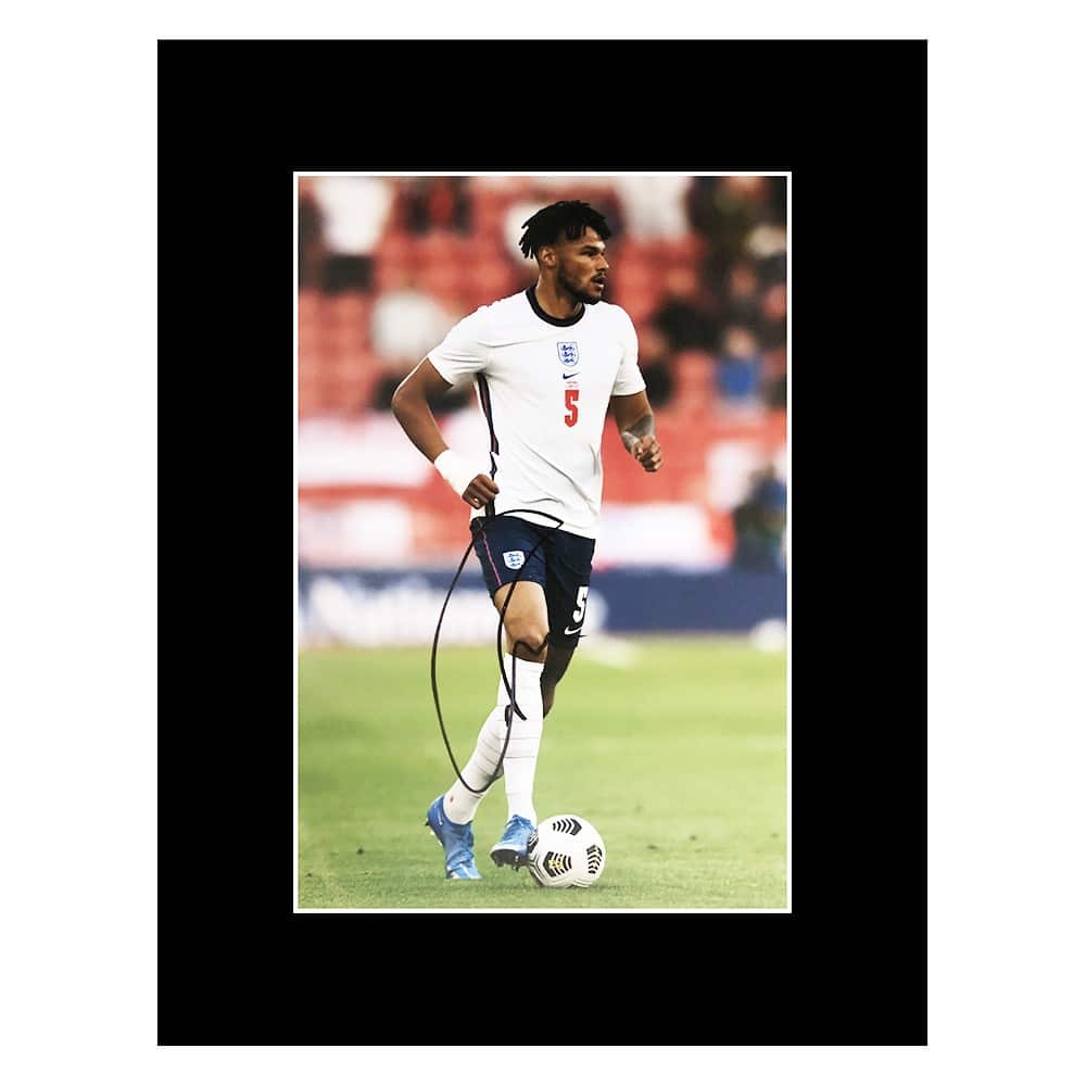 Signed Tyrone Mings Photo Display - 16x12 England Icon