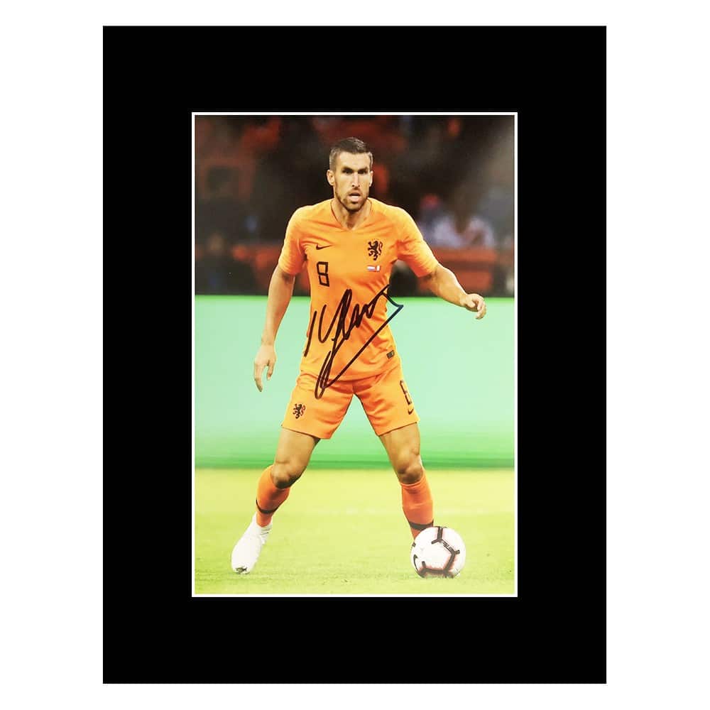 Signed Kevin Strootman Photo Display - 12x10 Holland World Cup 2022