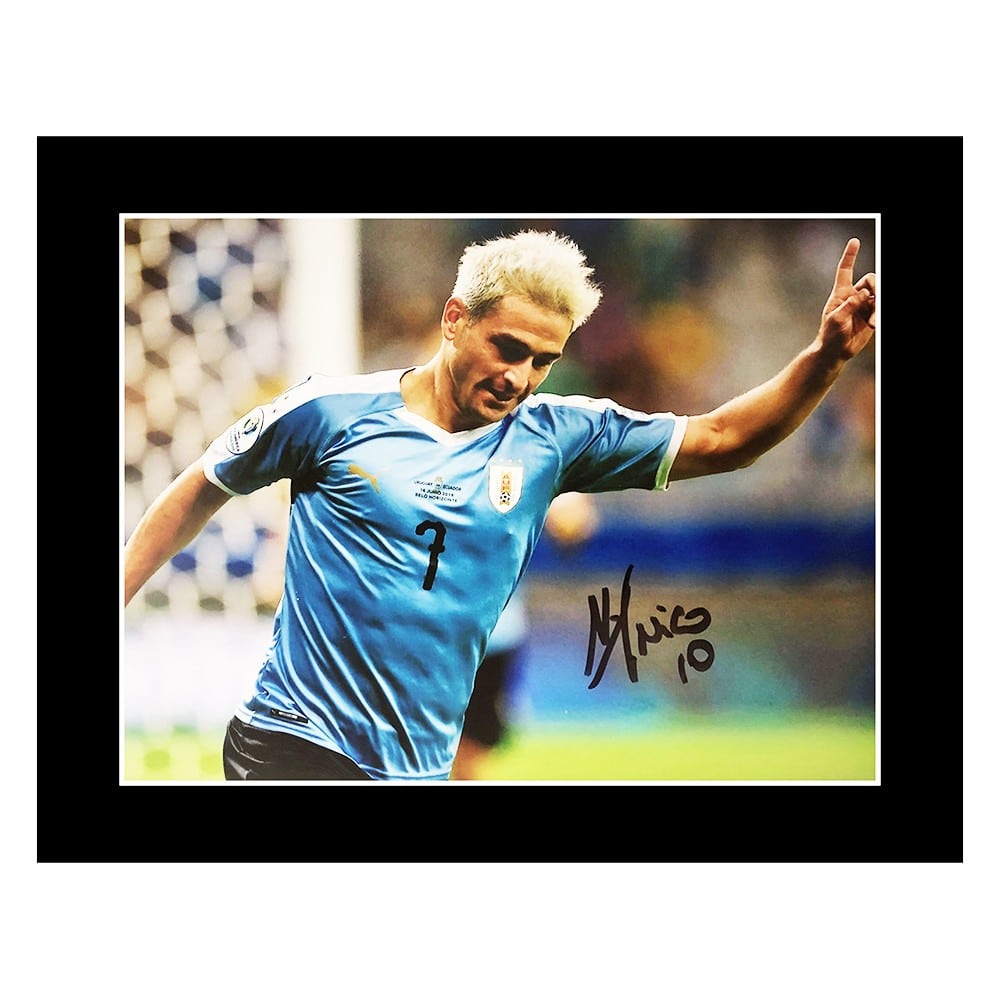 Signed Nicolas Lodeiro Photo Display - 12x10 Uruguay World Cup 2022