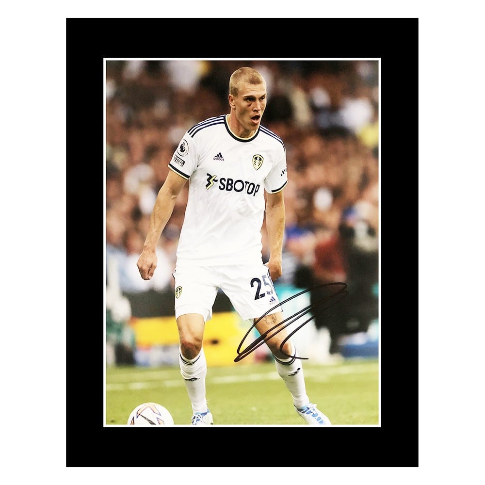 Signed Rasmus Kristensen Photo Display - 12x10 Leeds United Icon