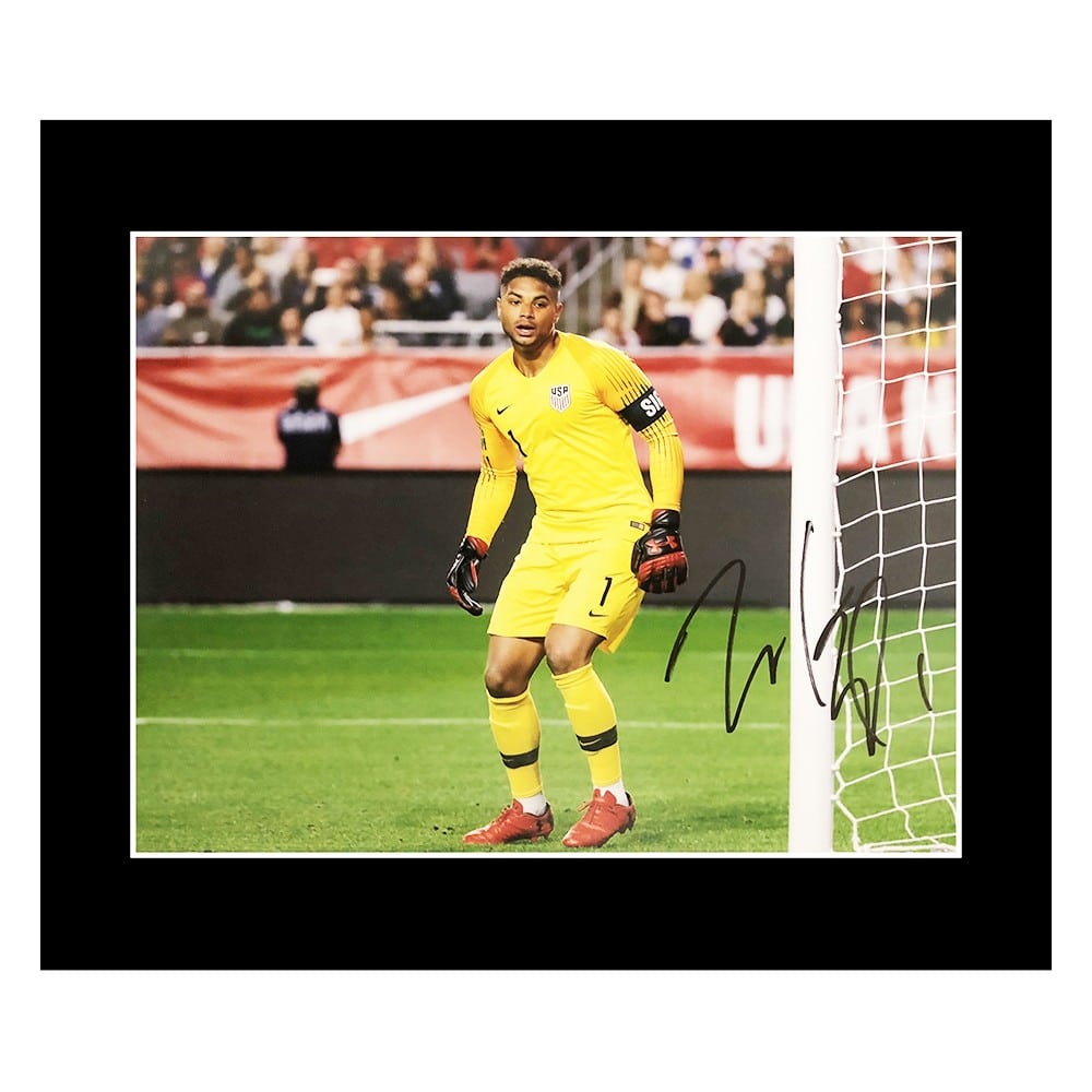 Signed Zack Steffen Photo Display - 12x10 USA World Cup 2022