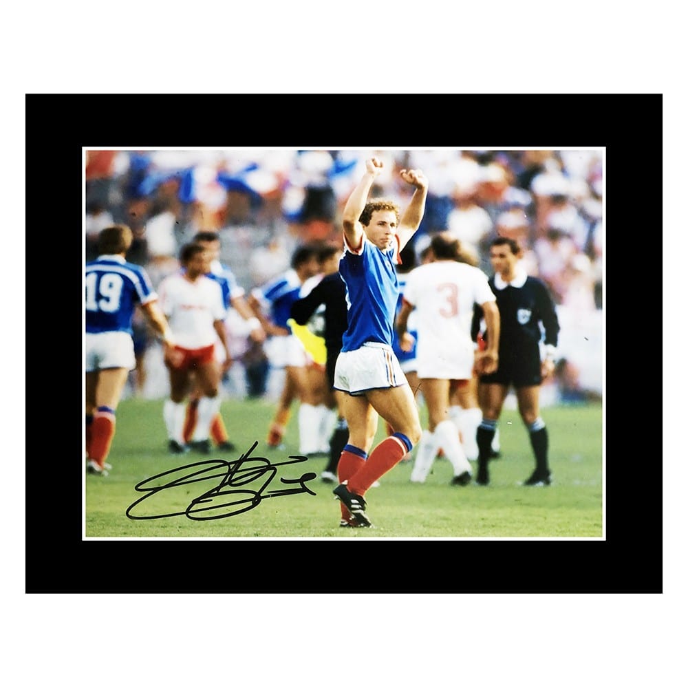 Signed Jean-Pierre Papin Photo Display - 12x10 France Icon