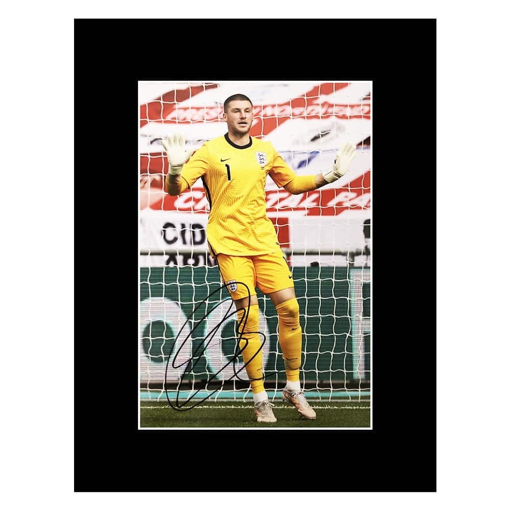 Signed Sam Johnstone Photo Display - 16x12 England Icon