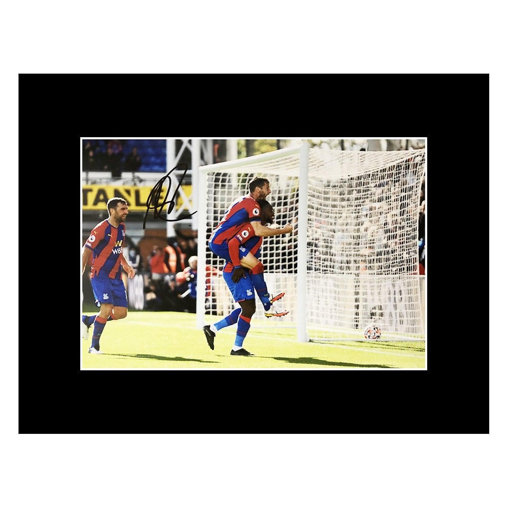 Signed Jeffrey Schlupp Photo Display - 16x12 Crystal Palace Icon