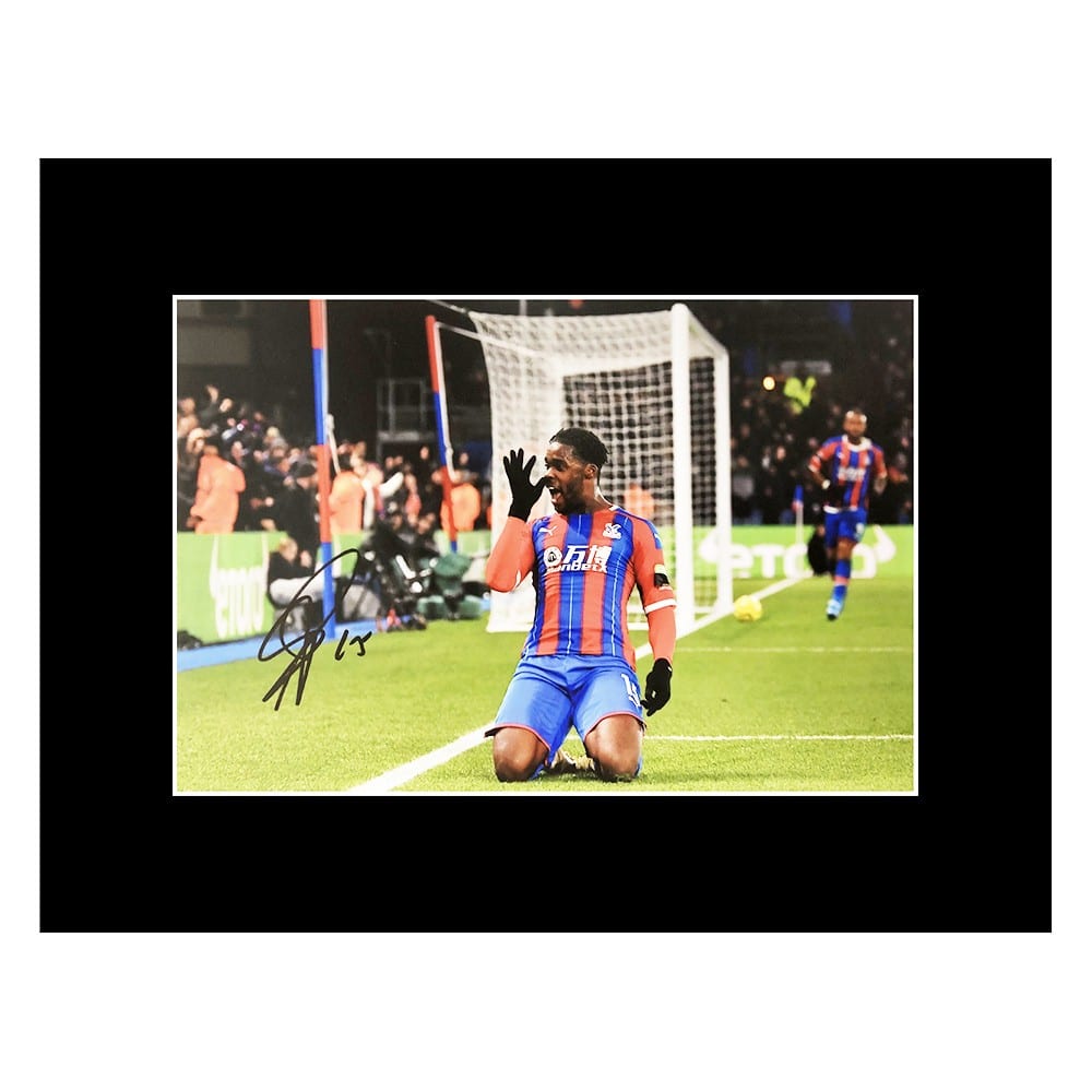 Signed Jeffrey Schlupp Photo Display - 16x12 Crystal Palace Icon Autograph